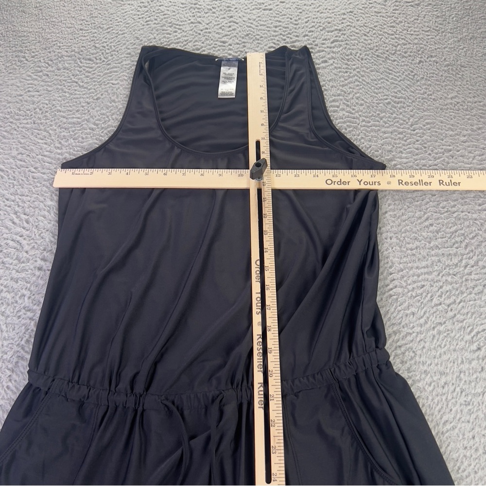 Tommy Bahama Portofino Luxe Tank Dress Coverup Womens Large Black Beach Casual - Picture 4 of 6